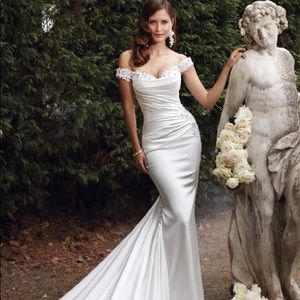 Glamorous Satin Gown by Sophia Tolli